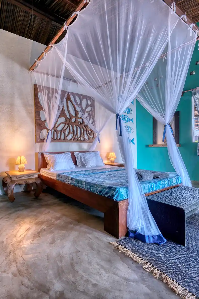 lit chambre villa